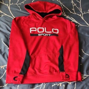 Red Polo Sport Hoodie. Like New